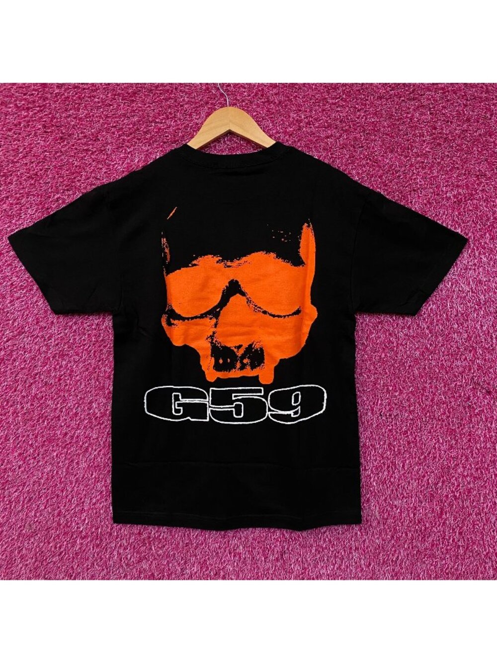 G59 Records x Suicideboys Orange Skull Glow Logo T-shirt Medium